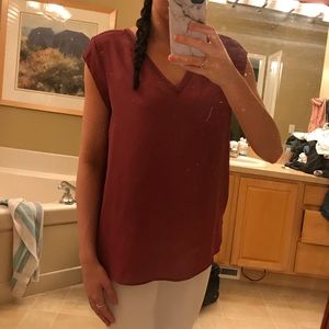 Lightly worn pink blouse